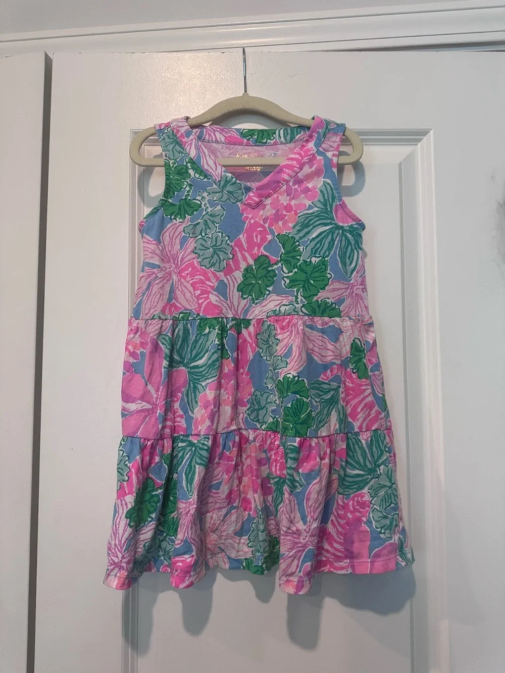Girls Lilly Pulitzer Lorina Swing Dress Size Small (4)
